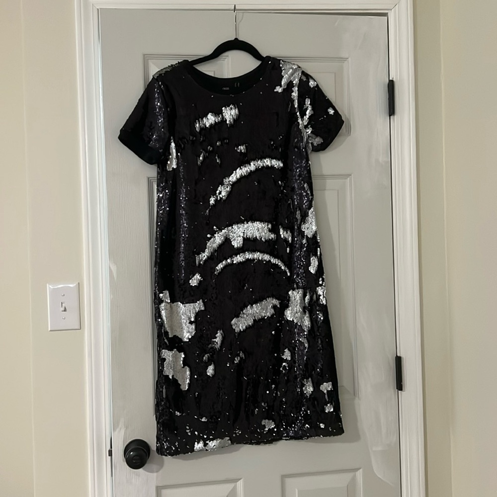 Color changing sequin dress
